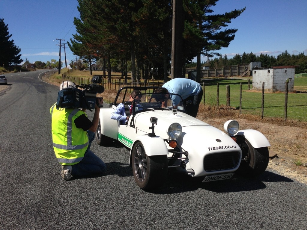 TV shoot Lotus 7