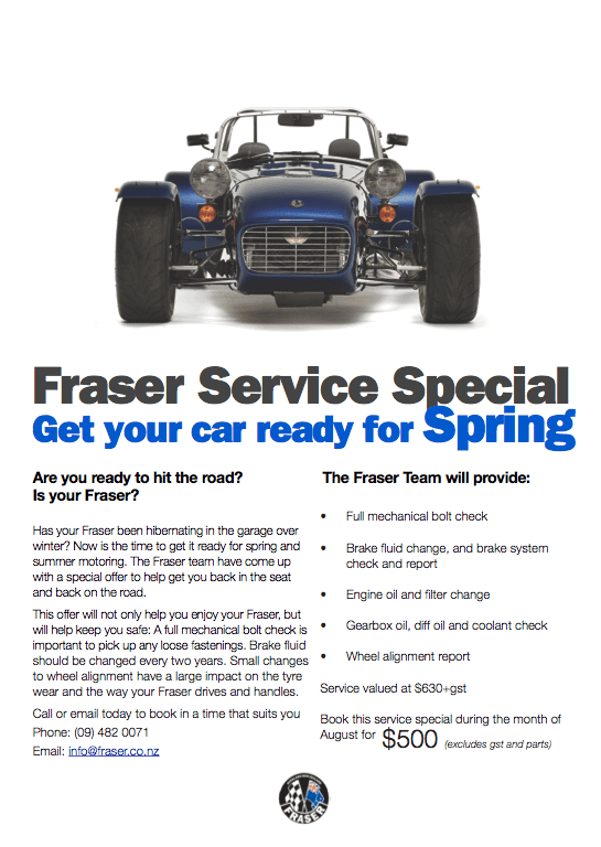 Fraser Service Special