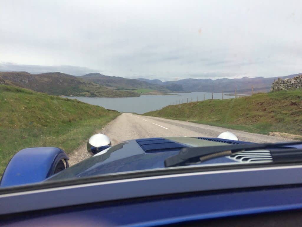 The joys of the open road. Northwest corner of the highlands